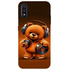 TPU чохол Demsky ведмежа меломан 2 (bear listening music) для Samsung Galaxy A01