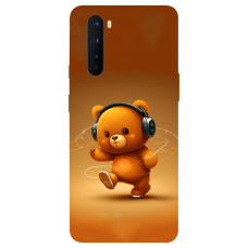 TPU чохол Demsky ведмежа меломан 3 (bear listening music) для OnePlus Nord