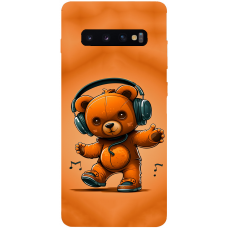 TPU чохол Demsky ведмежа меломан (bear listening music) для Samsung Galaxy S10