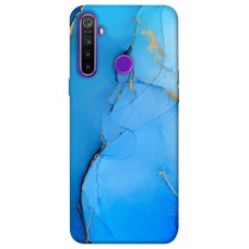 TPU чохол Demsky Синий с золотом для Realme 5