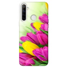 TPU чохол Demsky Красочные тюльпаны для Realme 6i