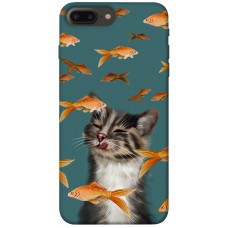 TPU чохол Demsky Cat with fish для Apple iPhone 7 plus / 8 plus (5.5")