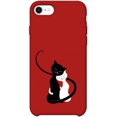 TPU чохол Demsky Влюбленные коты для Apple iPhone SE (2020)