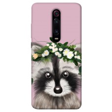 Термополіуретановий (TPU) чохол Raccoon in flowers для Xiaomi Redmi K20 / K20 Pro / Mi9T / Mi9T Pro