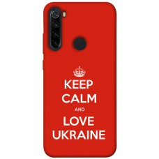TPU чохол Demsky Keep calm and love Ukraine для Xiaomi Redmi Note 8