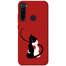 TPU чохол Demsky Влюбленные коты для Xiaomi Redmi Note 8