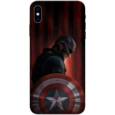 TPU чехол Demsky Comics style Капитан Америка для Apple iPhone X (5.8")