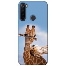 TPU чохол Demsky Милые жирафы для Xiaomi Redmi Note 8T