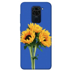 TPU чехол Demsky Bouquet of sunflowers для Xiaomi Redmi Note 9 / Redmi 10X