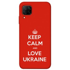 Термополіуретановий (TPU) чохол Keep calm and love Ukraine для Huawei P40 Lite