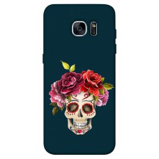 TPU чехол Demsky Flower skull для Samsung G935F Galaxy S7 Edge