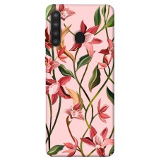 TPU чехол Demsky Floral motifs для Samsung Galaxy A21