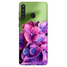 TPU чехол Demsky Кружевная гортензия для Samsung Galaxy A21