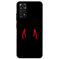 TPU чохол Demsky Red horns для Xiaomi Redmi Note 11 (Global) / Note 11S