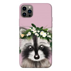 TPU чохол Demsky Raccoon in flowers для Apple iPhone 12 Pro (6.1")