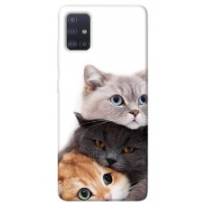 TPU чохол Demsky Три кота для Samsung Galaxy M51