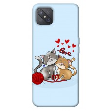 TPU чохол Demsky Два кота Love для Oppo A92s