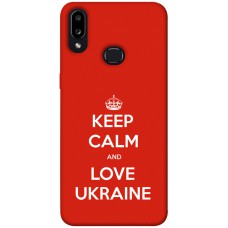TPU чохол Demsky Keep calm and love Ukraine для Samsung Galaxy A10s