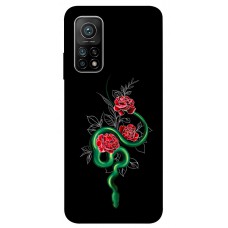 TPU чехол Demsky Snake in flowers для Xiaomi Mi 10T