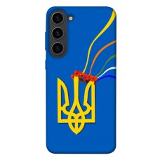 TPU чехол Demsky Квітучий герб для Samsung Galaxy S23