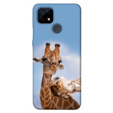 TPU чохол Demsky Милые жирафы для Realme C21