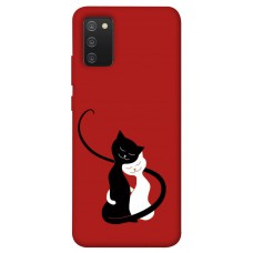 TPU чохол Demsky Влюбленные коты для Samsung Galaxy A02s