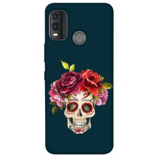 TPU чехол Demsky Flower skull для Nokia G11 Plus