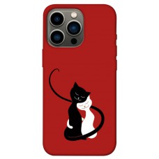 TPU чохол Demsky Влюбленные коты для Apple iPhone 13 Pro (6.1")