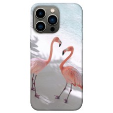 TPU чохол Demsky Flamingos для Apple iPhone 13 Pro (6.1")