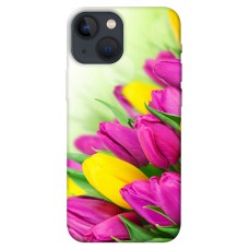TPU чохол Demsky Красочные тюльпаны для Apple iPhone 13 mini (5.4")