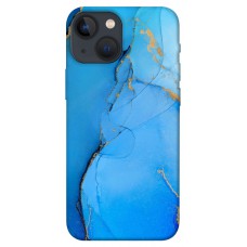TPU чохол Demsky Синий с золотом для Apple iPhone 13 mini (5.4")