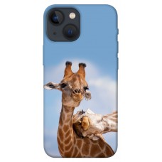 TPU чохол Demsky Милые жирафы для Apple iPhone 13 mini (5.4")