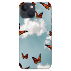TPU чохол Demsky Summer butterfly для Apple iPhone 13 mini (5.4")