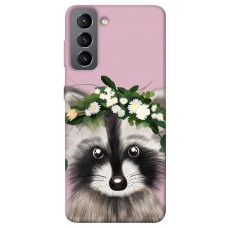 TPU чохол Demsky Raccoon in flowers для Samsung Galaxy S21 FE
