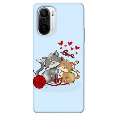 TPU чохол Demsky Два кота Love для Xiaomi Poco F3