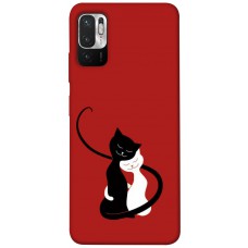 TPU чохол Demsky Влюбленные коты для Xiaomi Redmi Note 10 5G