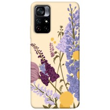 TPU чохол Demsky Flowers art для Xiaomi Poco M4 Pro 5G