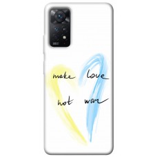 TPU чохол Demsky Make love not war для Xiaomi Redmi Note 11 Pro 4G/5G
