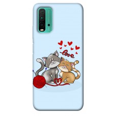 TPU чохол Demsky Два кота Love для Xiaomi Redmi Note 9 4G / Redmi 9 Power / Redmi 9T
