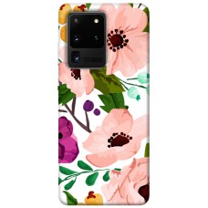 TPU чохол Demsky Акварельные цветы для Samsung Galaxy S20 Ultra