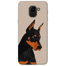 TPU чехол Demsky Doberman для Samsung J600F Galaxy J6 (2018)