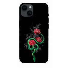 TPU чохол Demsky Snake in flowers для Apple iPhone 14 (6.1")