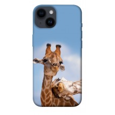 TPU чохол Demsky Милые жирафы для Apple iPhone 14 (6.1")