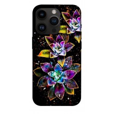 TPU чехол Demsky Flowers on black для Apple iPhone 14 Pro (6.1")