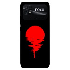 TPU чехол Demsky Red Moon для Xiaomi Poco C40