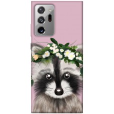 TPU чохол Demsky Raccoon in flowers для Samsung Galaxy Note 20 Ultra