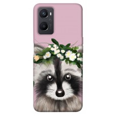 TPU чохол Demsky Raccoon in flowers для Oppo A96