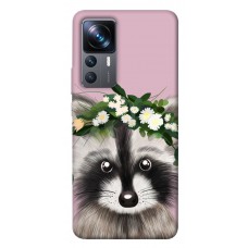 TPU чохол Demsky Raccoon in flowers для Xiaomi 12T / 12T Pro