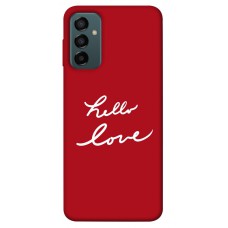 TPU чехол Demsky Hello love для Samsung Galaxy M13 4G