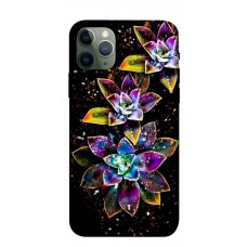 TPU чехол Demsky Flowers on black для Apple iPhone 11 Pro (5.8")